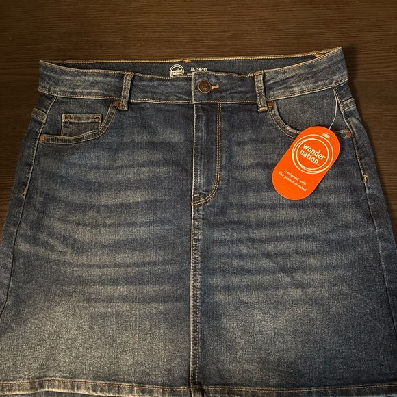 Wonder Nation Girls Blue Jean Skirt - Picture 7 of 7